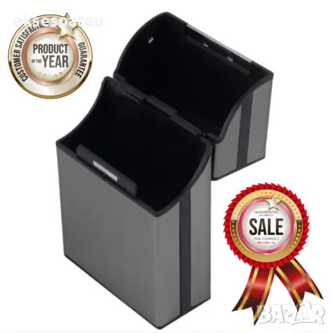 Качествена джобна кутия за стандартни цигари 80 мм. калъф от алуминиева сплав за пушачи за Подарък, снимка 4 - Табакери - 50227585