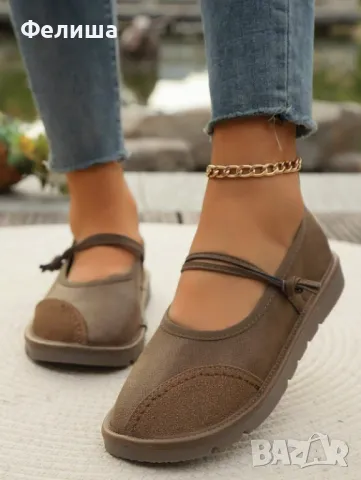 Удобни Ежедневни Меки Леки Обувчици от Варена Кожа // 39 номер - Стелка: 24.95 cm, снимка 6 - Дамски ежедневни обувки - 50121519