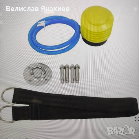 Висящ стол Maxima - 150 x 60 cm, с надуваема възглавница, зелен, снимка 4 - Градински мебели, декорация  - 51302591