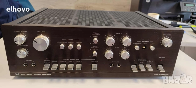Стерео усилвател DUAL CV 1600, снимка 2 - Ресийвъри, усилватели, смесителни пултове - 51687151