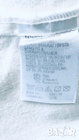 Елегантна бяла рокля FRANSA лен и вискоза, снимка 9 - Рокли - 51026262