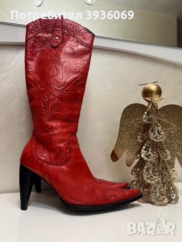 Ботуши от естествена кожа с топла подплата ог вътре