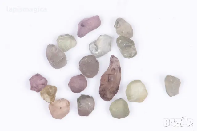 16 броя сапфири 5.22ct нетретирани кристали #7