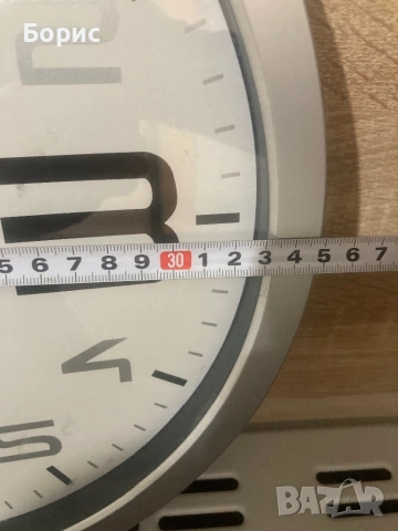 Голям стенен часовник 35см,отличен, снимка 5 - Стенни часовници - 53147304