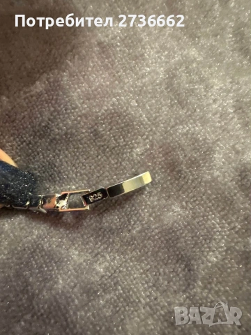 Сребърна гривна с цирконии , снимка 6 - Гривни - 54134053