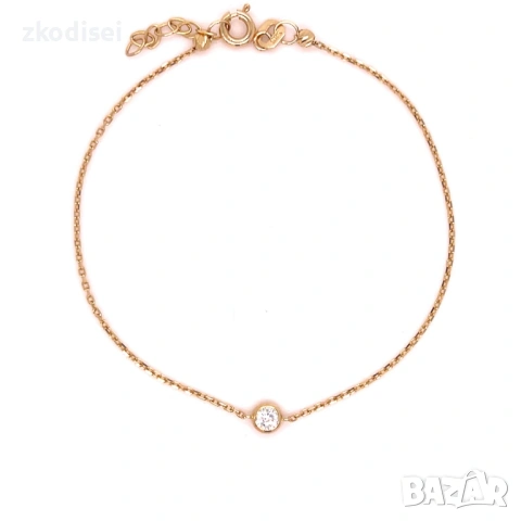 Златна дамска гривна 0,87гр. 17,0см. 14кр. проба:585 модел:36974-5