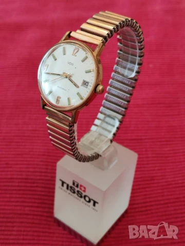 Стар механичен часовник VOG, автомат, Швейцария. , снимка 3 - Мъжки - 50641453