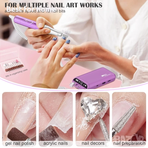 Kredioo бормашина за нокти, снимка 3 - Друга електроника - 52573007