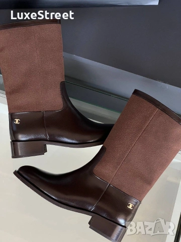Дамски Ботуши 🤍 Chanel , снимка 3 - Дамски ботуши - 53102882