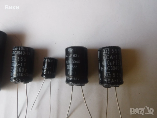 Български електролитни кондензатори, снимка 2 - Друга електроника - 53808400