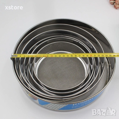 Комплект от 6 броя сита от неръждаема стомана, снимка 8 - Други - 52699529