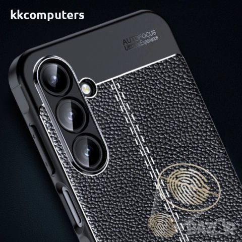 Samsung Galaxy A16 5G / A16 4G Удароустойчив Litchi Skin Калъф и Протектор, снимка 3 - Калъфи, кейсове - 52687881