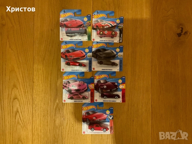 Hot Wheels Ferrari SF90 F40 365 GTB/ Porsche GT3RS/ 928S 