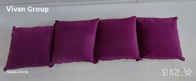 4 броя възглавници 40х40 см, снимка 3 - Възглавници - 51439959