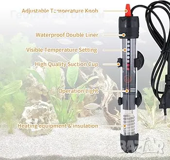 Нагревател за аквариум 25W, 50W и 300W, снимка 6 - Оборудване за аквариуми - 49151291