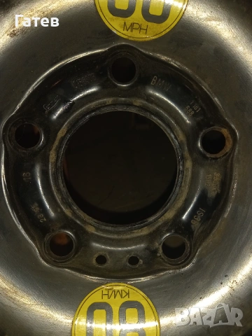 Патерица,резервна гума,оригинална неупотребявана за BMW 15", снимка 3 - Гуми и джанти - 53236428