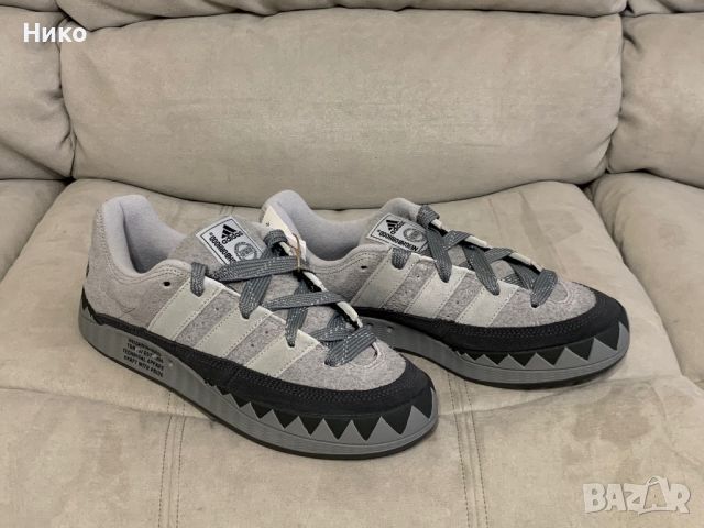 Adidas Neighborhood x Adimatic Charcoal Solid Grey, снимка 3 - Маратонки - 46613465