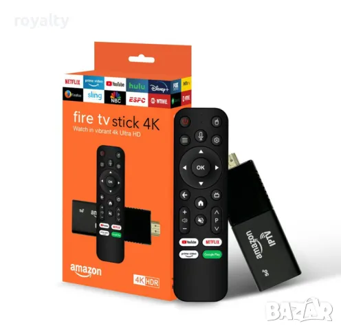 Fire TV Stick 4K – Превърнете телевизора си в смарт устройство, снимка 10 - Части и Платки - 49111904