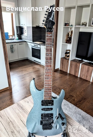 Ibanez S370DX Gray Meteor Metallic, 2002, Korea, снимка 2 - Китари - 54222480