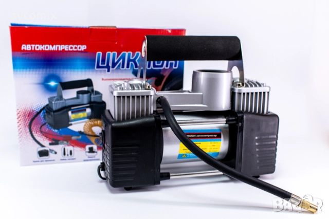  СУПЕР МОЩЕН Двубутален компресор Циклон, снимка 11 - Аксесоари и консумативи - 51542371