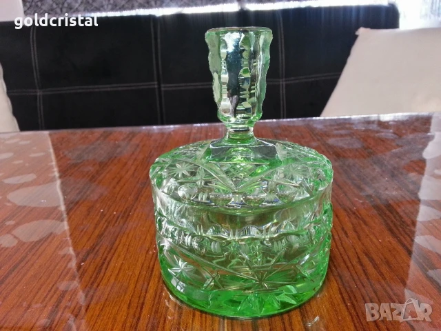 стара кристална кутия захарница , снимка 2 - Антикварни и старинни предмети - 50509052