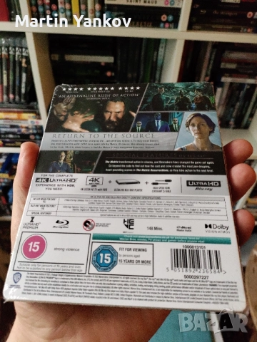 чисто нов Matrix Resurrections - Матрицата Възкресения - 4K UHD стийлбук blu ray steelbook , снимка 2 - Екшън - 52494388
