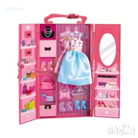 Кукла ALISA с модерни дрехи и гардероб, снимка 6 - Кукли - 53480368