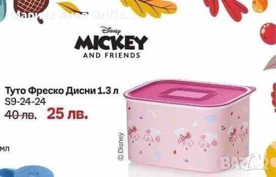 Туто фреско Дисни 1,300 мл Tupperware , снимка 3 - Кутии за храна - 47706465