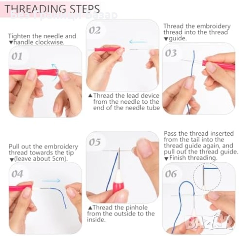 Нов Стартов комплект за бродерия с пънч игла DIY за деца и възрастни, снимка 5 - Други - 51778563