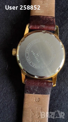 ROAMER - ANTICHOC механичен позлатен часовник – нов със оригинална кутия, снимка 10 - Мъжки - 53101142