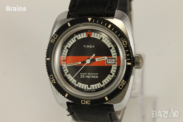 1970's TIMEX Рядък Английски Дайвърски Часовник , снимка 3 - Мъжки - 51606946