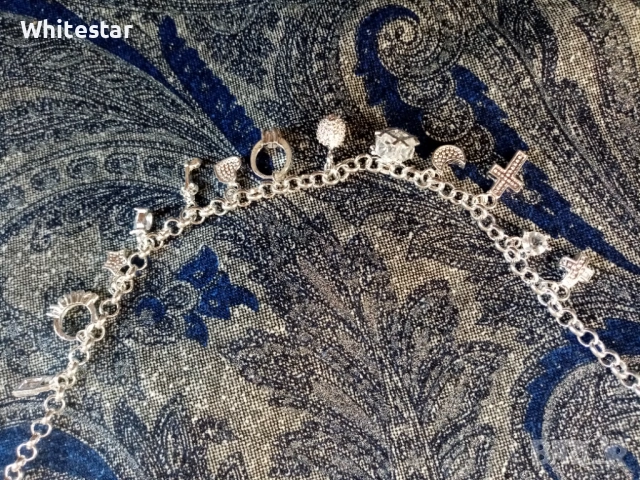 Посребрена дамска гривна за ръка или глезен