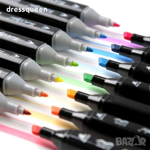 4781 Професионални маркери за рисуване (168 броя) – наситени цветове и прецизни накрайници, снимка 4 - Рисуване и оцветяване - 53712363