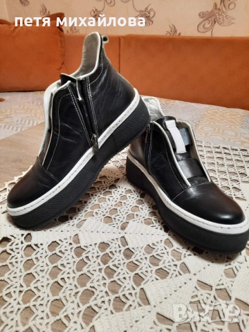 Дамски боти естествена кожа 