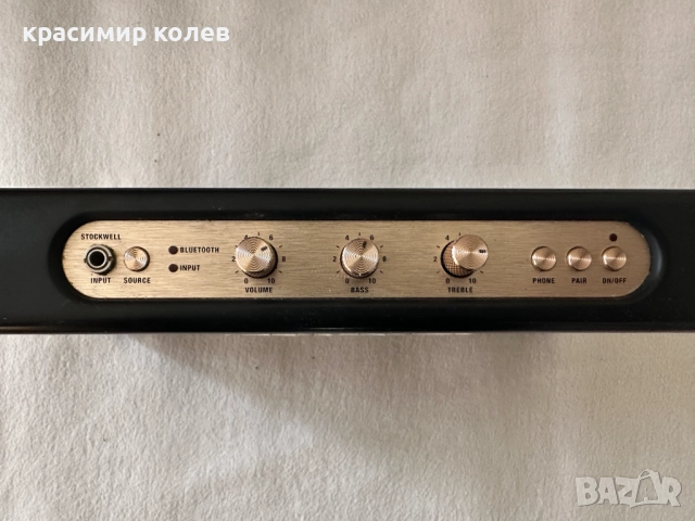преносима Bluetooth тонколона "Marshall Stockwell"/оригинал/, снимка 3 - Тонколони - 52884291