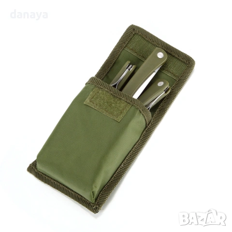 6282 Туристически сгъваеми прибори в калъф – комплект за къмпинг с лъжица, вилица и нож, снимка 6 - Къмпинг мебели - 53211776