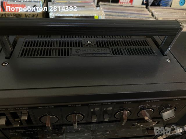 Радио Касетофон HITACHI TRK-9100E ХИТАЧИ Бумбокс Boom Box Ghetto Blaster, снимка 5 - Радиокасетофони, транзистори - 45981074