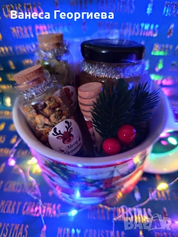 Коледен подарък чаша - за любителите на чая , снимка 2 - Чаши - 52551065