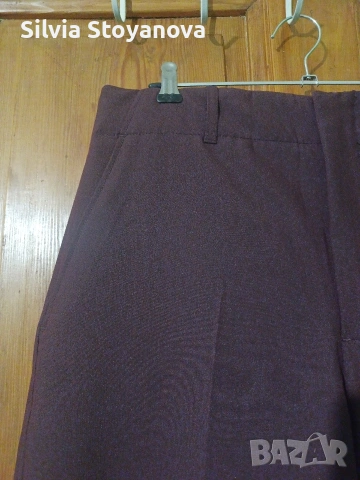 панталон бордо Zara , снимка 3 - Панталони - 53993939
