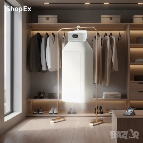 Преносима електрическа сушилня за дрехи – компактна, сгъваема, с таймер и 3D циркулация