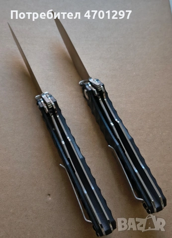 Сгъваем нож острие- D2, снимка 4 - Ножове - 53162493