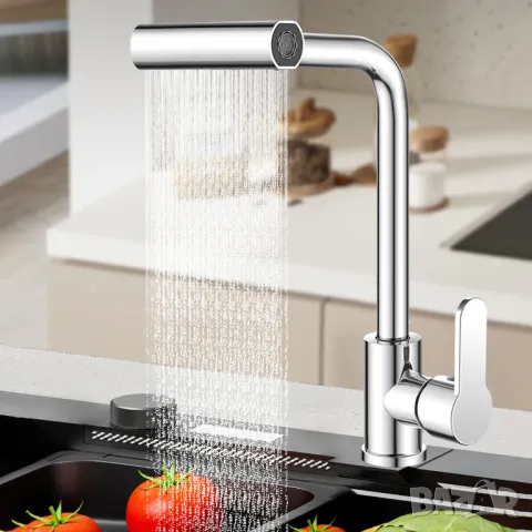 🚰 4 в 1 Кухненски смесител – Перфектният помощник в кухнята! 🔄, снимка 1