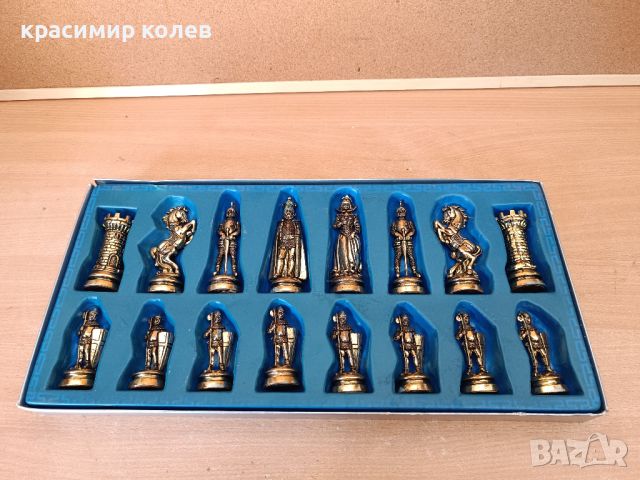 метални шахматни фигури, снимка 5 - Шах и табла - 46433285