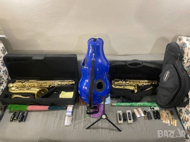 Classic Cantabile (Германия) TS-450 Bb Brushed Tenor Sax Тенор Саксофон, снимка 5 - Духови инструменти - 53613357