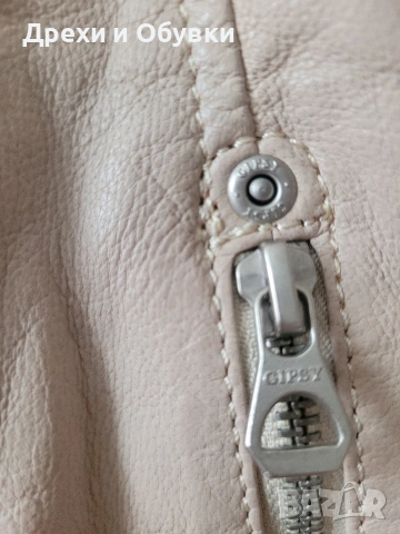 Бежово яке естествена кожа Gipsy , снимка 9 - Якета - 54095697