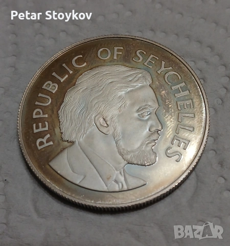 Сребърна монета., снимка 5 - Нумизматика и бонистика - 53077000