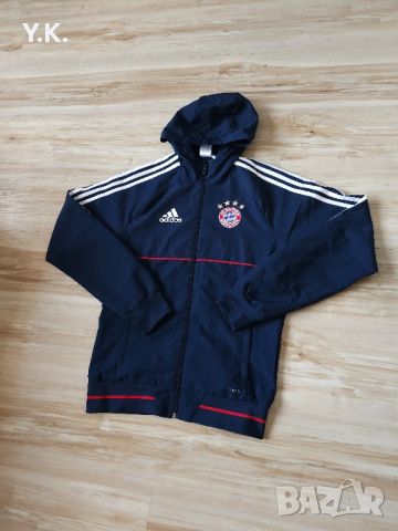 Оригинално мъжко горнище с качулка Adidas Climalite x F.C. Bayern Munchen, снимка 2 - Спортни дрехи, екипи - 45877141