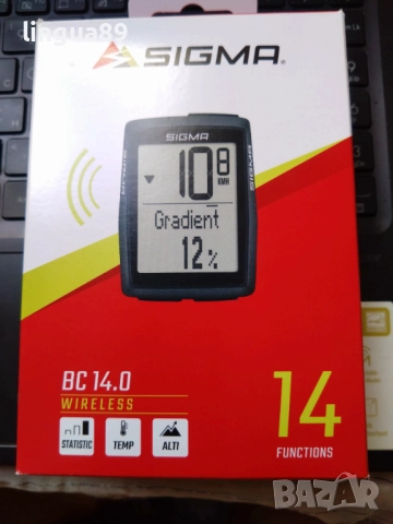 Безжичен велокомпютър Sigma BC 14.0 WL