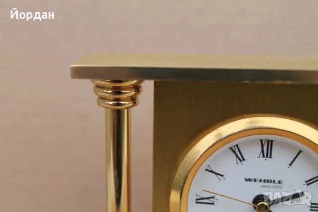 Немски нстолен часовник ''Wehrle'' , снимка 4 - Антикварни и старинни предмети - 49895237