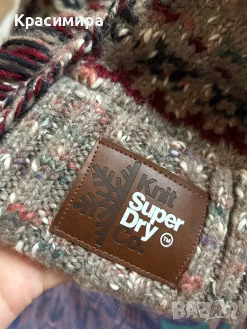 Super Dry жилетка с вълна, М, снимка 8 - Жилетки - 48171048